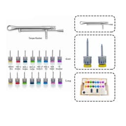 Dental Implant Torque Wrench Ratchet 10-70NCM With Screwdriver Repair Tools Drivers & Wrench Kit Dentistry Restoration Tool