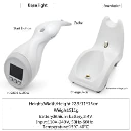 JUMTOP Dental Teeth Color Comparator, Digital Shade Guide Machine with Four Colorimetric Systems