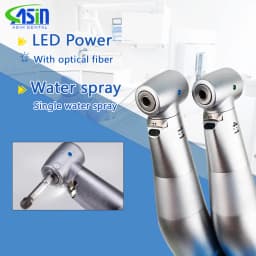 DEASIN KV E20L Type Dental Low Speed Handpiece Contra Angle Kavo 1:1 4:1 With / None Optic Fiber Blue Rings Green Rings