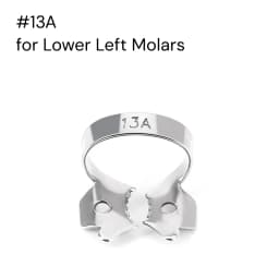 JUMTOP Dental Rubber Dam Clamps Stainless Steel Endodontic Restorative Barrier Clips Dentistry Instruments