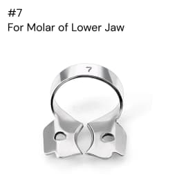 JUMTOP Dental Rubber Dam Clamps Stainless Steel Endodontic Restorative Barrier Clips Dentistry Instruments