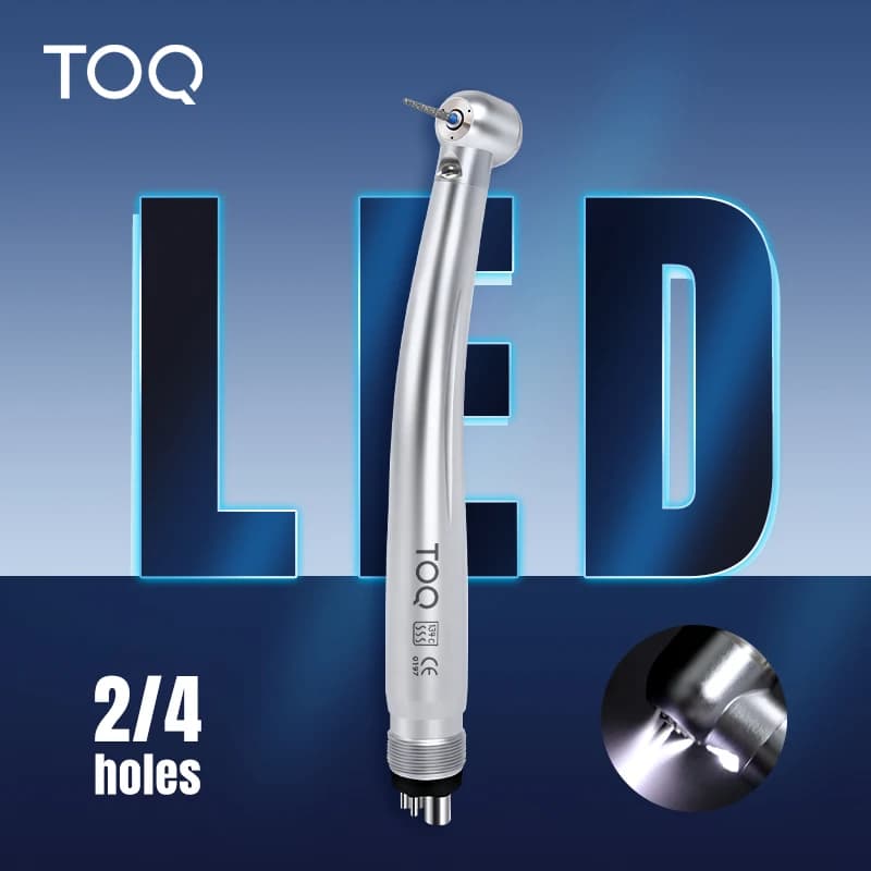 Dental Handpiece with LED Light B2 M4 Push Button High Speed Handpiece Air Turbine Dentist Tool High Rotation Pens