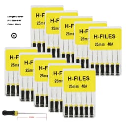 10packs Dental Endodontic Stainless Steel H/K/R-FILES Endo Root Canal File Rotary Reamer Hand Use Files