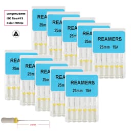 10packs Dental Endodontic Stainless Steel H/K/R-FILES Endo Root Canal File Rotary Reamer Hand Use Files