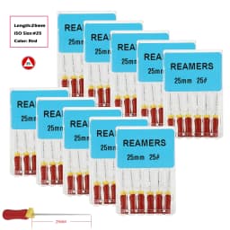 10packs Dental Endodontic Stainless Steel H/K/R-FILES Endo Root Canal File Rotary Reamer Hand Use Files