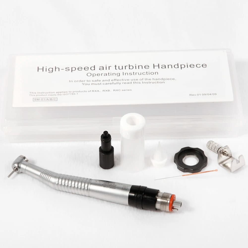 NSK Style 360°Swivel Dental High Speed Air Turbine Handpiece Mini Head 4 Hole Backsiphonage Prevention
