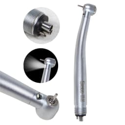 KAVO Style Dental E-generator LED Fiber Optic Turbine /No-LED Push Button High Speed Handpiece 4 Hole Burr US Stock / Burs