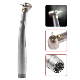 KAVO Style Dental E-generator LED Fiber Optic Turbine /No-LED Push Button High Speed Handpiece 4 Hole Burr US Stock / Burs