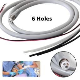 Dental Silicone Tube Tubing Hose Cable For High Speed Inner Water Handpiece Connector 2/4/6 Hole T2/4/6