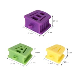JUMTOP Dental Mouth Opener Occlusal Pad Teeth Prop Bite Rubber Retractor Orthodontic Supplies Dentistry Tools