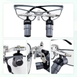 ASLL203 CE approval 4X 5X 6X Dental Ergo Loupes Magnification 48° Adjustable Angle 350-450mm Working Distance Dentist Surgical M