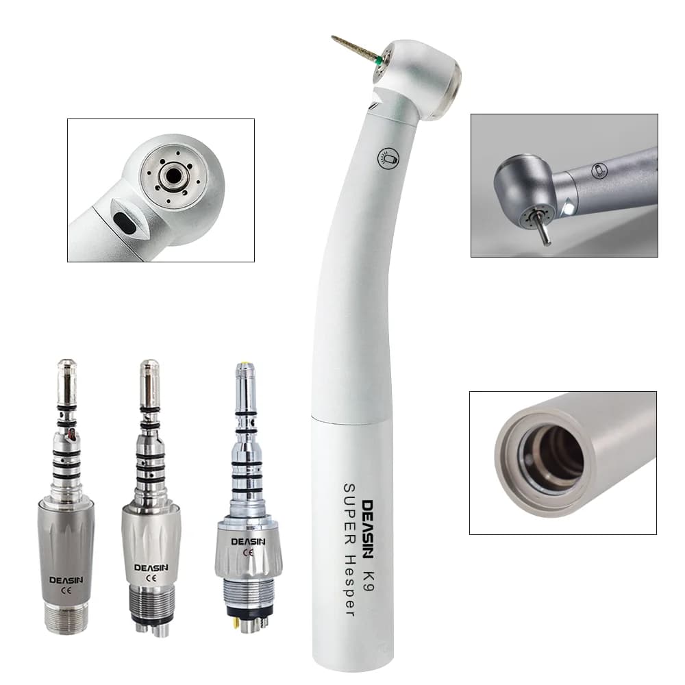 1 Pcs Kv Type Dental Led QUICK Coupler 6 Holes Fit For Fiber Optic LED Turbine Handpiece Dental Material Dentistry Tools
