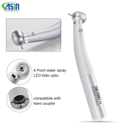 1 Pcs Kv Type Dental Led QUICK Coupler 6 Holes Fit For Fiber Optic LED Turbine Handpiece Dental Material Dentistry Tools