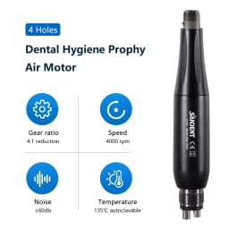 SANDENT Dental 4:1 Hygiene Prophy Handpiece 360° Swivel 2/4 HolesDisposable Angle Prophy Angles