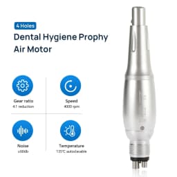 SANDENT Dental 4:1 Hygiene Prophy Handpiece 360° Swivel 2/4 HolesDisposable Angle Prophy Angles