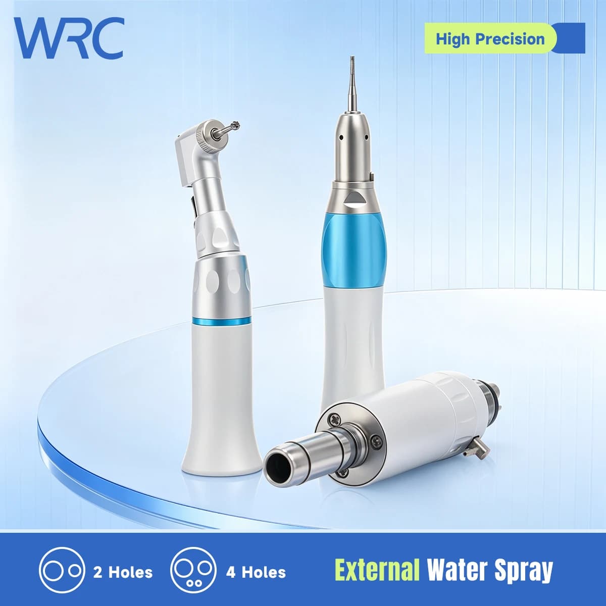 Dental Slow Speed Handpiece Set 1:1 Contra Angle Straight Handpiece Air Motor for Dental Clinic Dentist Polishing Restoration