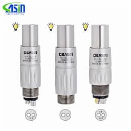 Compatible NS* Quick Coupler Dental 2/4/6Hole Fiber optic Quick Coupler Swivel Coupling with LED