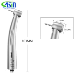 Dental High Speed Handpiece Dental Air Turbine Hand Piece Rotor Tip N-coupling Type With Stainless Steel Body For Teeth Whiting
