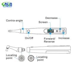 DEASIN Electric Wireless Dental Polishing Handpiece for Teeth Cleaning and Polishing Dental Polisher Prophy Motor