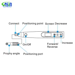 DEASIN Electric Wireless Dental Polishing Handpiece for Teeth Cleaning and Polishing Dental Polisher Prophy Motor
