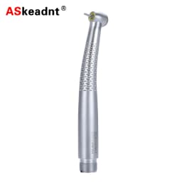 ASK Dental LED Handpiece E-generator Shadowless 5 LED/Ring High Speed Push Button Chuck Ceramic Bearing Low Noise Standard Head