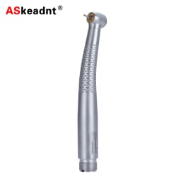 ASK Dental LED Handpiece E-generator Shadowless 5 LED/Ring High Speed Push Button Chuck Ceramic Bearing Low Noise Standard Head