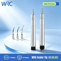 Dental Air Scaler Handpiece 2/4 Holes with G1 G2 G3 Tips 17000Hz Pneumatic Tooth Cleaning Tool for Dental Clinic Dentist Use