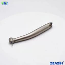 ETI800 Dental High Speed Titanium Handpiece, 4 Water Sprays, 2/4 Holes Air Turbine, Push Button LED Dental Handpiece