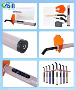 DEASIN 1 Set Dental Wireless LED Curing Light Resin Curing Machine Digital Display Led Dental Photopolymerizer Lamp