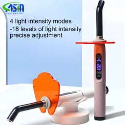 DEASIN 1 Set Dental Wireless LED Curing Light Resin Curing Machine Digital Display Led Dental Photopolymerizer Lamp