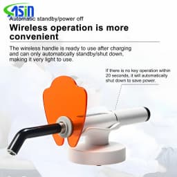 DEASIN 1 Set Dental Wireless LED Curing Light Resin Curing Machine Digital Display Led Dental Photopolymerizer Lamp