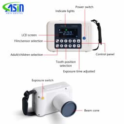 DEASIN Portable Dental x-ray machine High Frequency X Ray With Digital Sensor X-ray Film Oral Sensor Portable Equipment