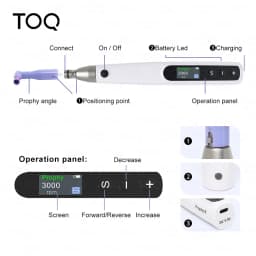 Dental Cordless Polishing Wireless Electric Motor With Prophy Angles Machine 3000rpm Rechargeable Polishing Instrument