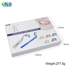 DEASIN 1 Set Dental Orthodontic Interproximal Enamel Reduction Kit IPR System Electric contra angle With 10 PCS Automatic Strip