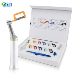 DEASIN 1 Set Dental Orthodontic Interproximal Enamel Reduction Kit IPR System Electric contra angle With 10 PCS Automatic Strip