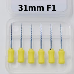 Glin Dental NiTi Hand Use Blue Endodontics Files For Root Canal Treatment Heat Activated Dentist Material F4 F5 Instrument