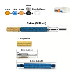 Universal Locator Core Tool & Retention Caps Kit for Implant-Supported Overdenture Abutment Attachment