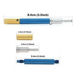 Universal Locator Core Tool & Retention Caps Kit for Implant-Supported Overdenture Abutment Attachment