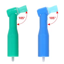 360° Swivel Dental Cordless Electric Hygiene Polishing Prophy Handpiece LCD Screen 4:1 Nose Cone + 2 Prophy Angles