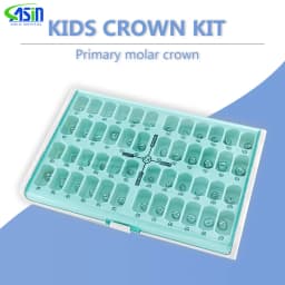 48/96 Pcs Preformed Stainless Steel Dental Temporary Crowns Primary Molar Crown Kit for Adults & Kids