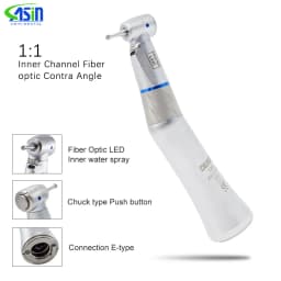 DEASIN Dental Low Speed Fiber Optic Contra Angle Handpiece X25LKV1 Dental 1:1 Handpiece
