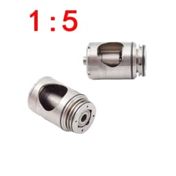 Cartridge/Rotor Fit ContraDental 1:5 Increasing Red Ring Contra AngleLow Speed Water Spray Handpiece For E-TYPE Motor Max X95