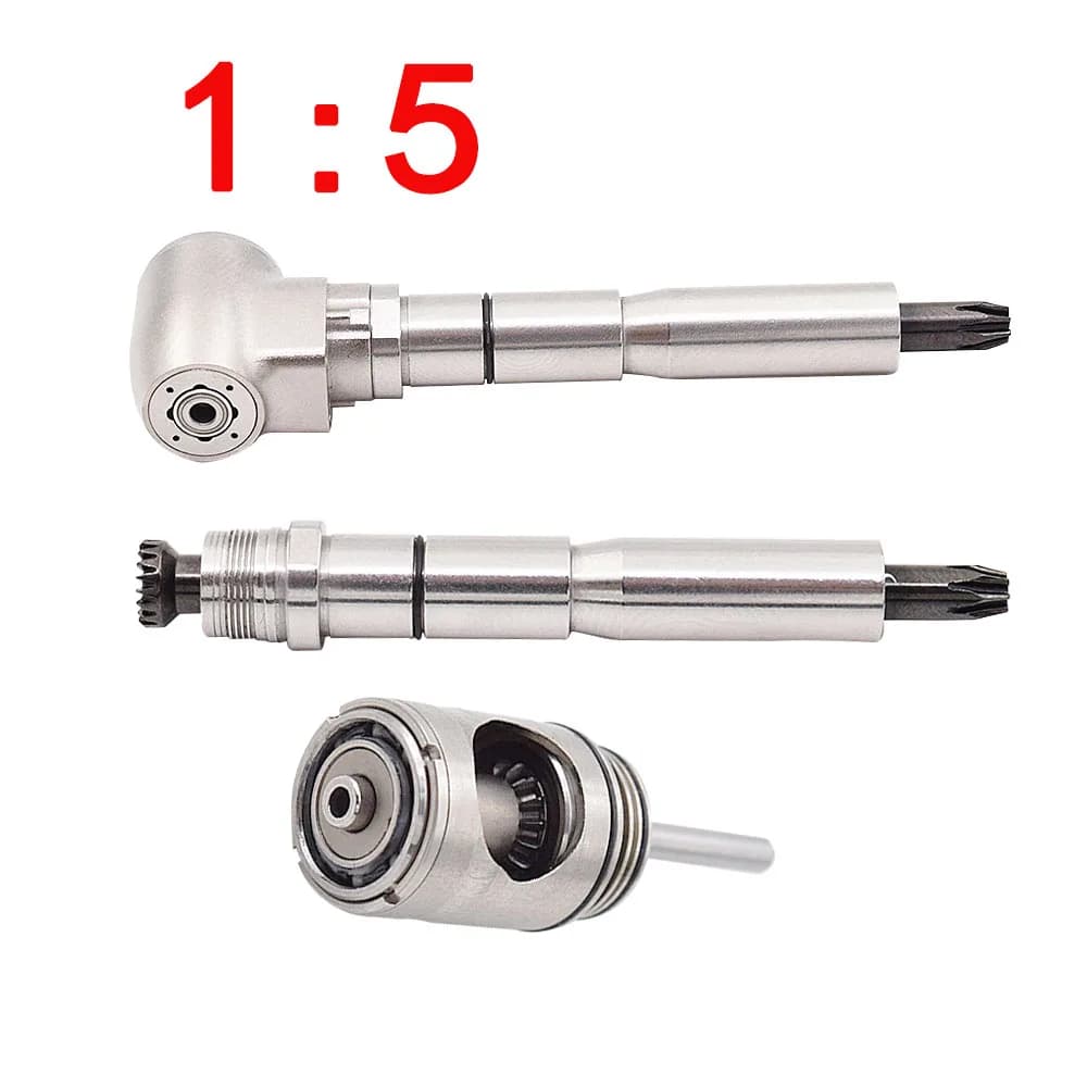 Cartridge/Rotor Fit ContraDental 1:5 Increasing Red Ring Contra AngleLow Speed Water Spray Handpiece For E-TYPE Motor Max X95
