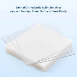 JUMTOP Dental Orthodontic Splint Retainer Vacuum Forming Sheet Soft/Hard Plastic 1.0/1.5/2.0mm Dentistry Thermoforming Material