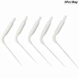 JUMTOP 5Pcs Dental Plastic Sonic Powered Endo Irrigation Tips Root Canal Tip Dentistry Air Scaler Handpiece Tip