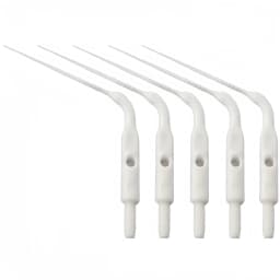 JUMTOP 5Pcs Dental Plastic Sonic Powered Endo Irrigation Tips Root Canal Tip Dentistry Air Scaler Handpiece Tip