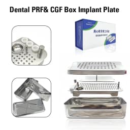 Dental PRF CGF Box Implant Plate Rich Fibrin Box Stainless Steel Implant Surgical Bone Membrane Kit Dental Lab SurgeryInstrument