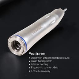Dental Surgical Straight Handpiece External / Inner Water Spary NoseCone 1:1 Fiber Optic motor for NSK / 6Hole air motor LED
