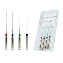 JUMTOP 4Pcs/Box Dental Rotary Paste Carriers Spiral Filler Lentulo Assorted Engine Filling Paste 21/25mm 25-40#