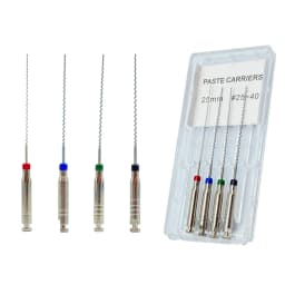 JUMTOP 4Pcs/Box Dental Rotary Paste Carriers Spiral Filler Lentulo Assorted Engine Filling Paste 21/25mm 25-40#